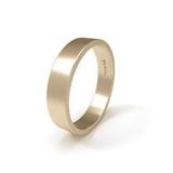 KLASSISCHER FLACHER EHERING AUS GELBGOLD