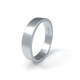 KLASSISCHER FLACHER EHERING AUS WEISSGOLD