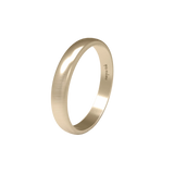 CLASSIC YELLOW GOLD HALF TEXTURED WEDDING RING