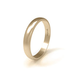 KLASSISCHER HALBRUND WEICHER EHERING AUS GELBGOLD