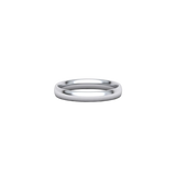 Alianza de boda Comfort en oro blanco 18k