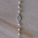 Entspannungs-Halskette mit Perlen des Heiligen Herzens Jesu