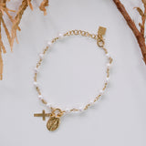 Entspannungs-Halskette mit Perlen des Heiligen Herzens Jesu