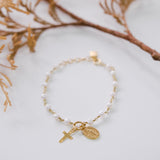 Entspannungs-Halskette mit Perlen des Heiligen Herzens Jesu