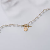 Entspannungs-Halskette mit Perlen des Heiligen Herzens Jesu