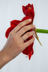 HOCHZEITSRING AUS MANDELGELBGOLD