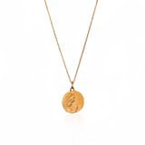 Virgin girl medal necklace