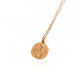 Virgin girl medal necklace