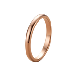 Alianza de boda abombada en oro 18k