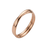alianza cruzada oro rosa 18 k