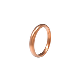 Alianza de boda Almendrada en oro rosa 18k