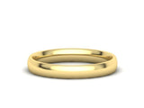 Alianza de boda Comfort en oro amarillo 18k