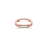 Alianza de boda Comfort en oro rosa 18k