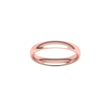 Alianza de boda Comfort en oro rosa 18k