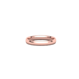 Alianza de boda Comfort en oro rosa 18k