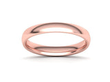 Alianza de boda Comfort en oro rosa 18k