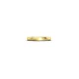 Alianza de boda artesanal Twist en oro amarillo 18k