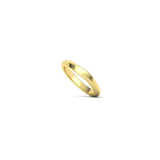 Alianza de boda artesanal Twist en oro amarillo 18k