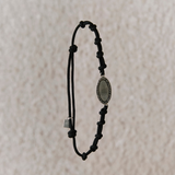 Medalla Detente plata 925 unisex con cordón ajustable