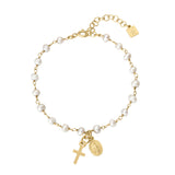 Entspannungs-Halskette mit Perlen des Heiligen Herzens Jesu