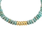 Collar Pebbles Amazonita