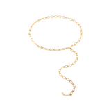 CINTURÓN CADENA CHUNKY ESLABÓN OVALADO