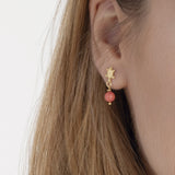 Pendientes Tiny turtle coral - Nanna Folk