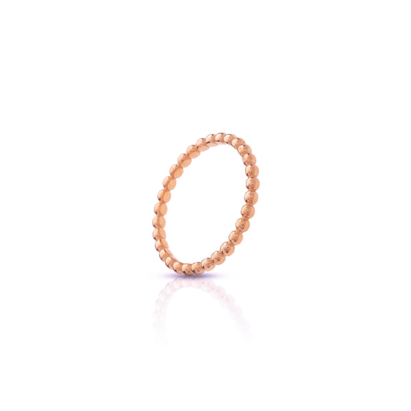 Anillo stacking bubbles Vermeil rose