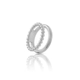 Anillo double bubbles silver