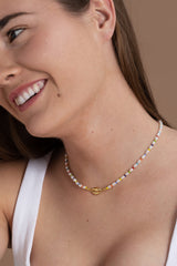 COWRIE PEARLS NECKLACE