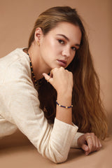 Pulsera Pebbles jade azul