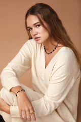 Pulsera Pebbles jade azul