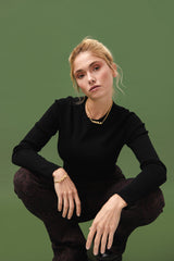 Collar nombre Puffy letters con cadena chunky