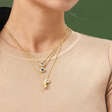 Aquamarine Birthstone March Necklace