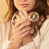 Anillo tiny bubbles rose - Nanna Folk