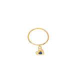 Anillo Darlene azul zafiro