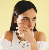 Anillo Darlene azul zafiro