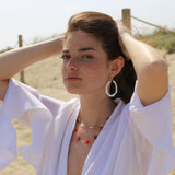 Fiji red coral necklace