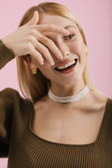 Choker Gorgonian perlas