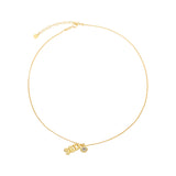 Collar Puffy letters tres letras vertical