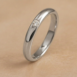 alianza oro blanco con diamante