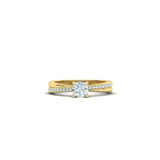 CLASSIC YELLOW GOLD HALF ROUND WEDDING RING