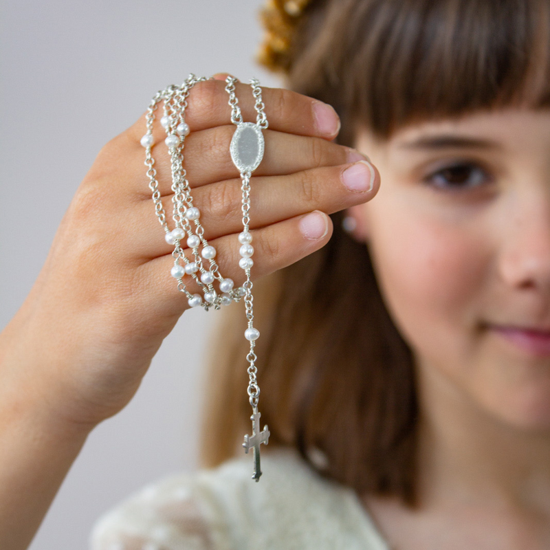 Collier de perles Détente Sacré-Cœur de Jésus