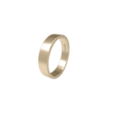 Alianza de boda Plana Clásica en oro amarillo de 18k