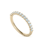 CLASSIC YELLOW GOLD HALF ROUND WEDDING RING