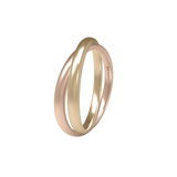 VERBUNDENER EHERING AUS GELB- UND ROSEGOLD