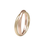 VERBUNDENER EHERING AUS ROSA- UND WEISSGOLD