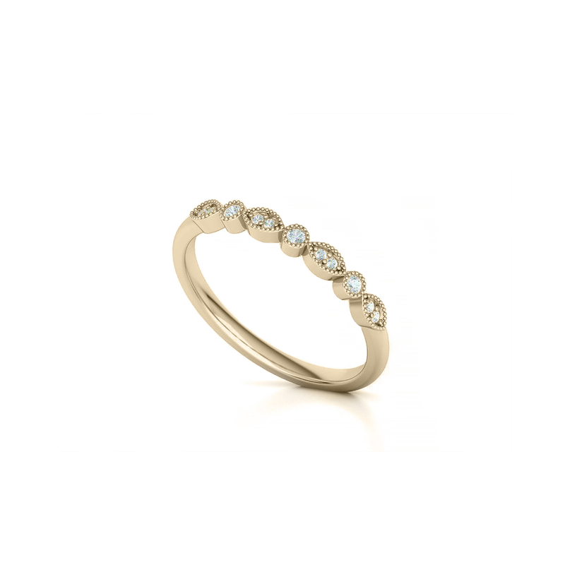 CLASSIC YELLOW GOLD HALF ROUND WEDDING RING