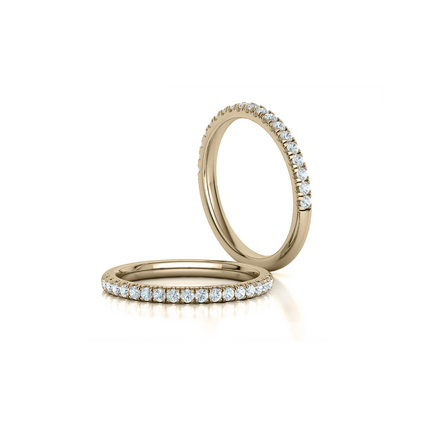 CLASSIC YELLOW GOLD HALF ROUND WEDDING RING