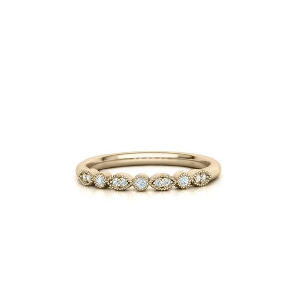 CLASSIC YELLOW GOLD HALF ROUND WEDDING RING